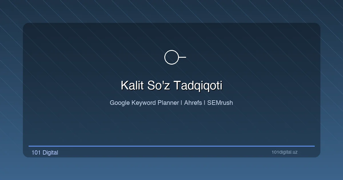 Kalit so'z tadqiqoti vositalari: Google Keyword Planner, Ahrefs va SEMrush taqqoslashi