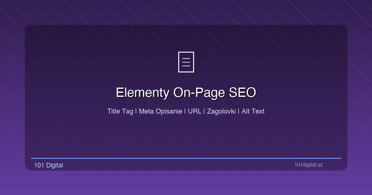 Элементы On-Page SEO: теги заголовков, мета-описание, структура URL и внутренние ссылки
